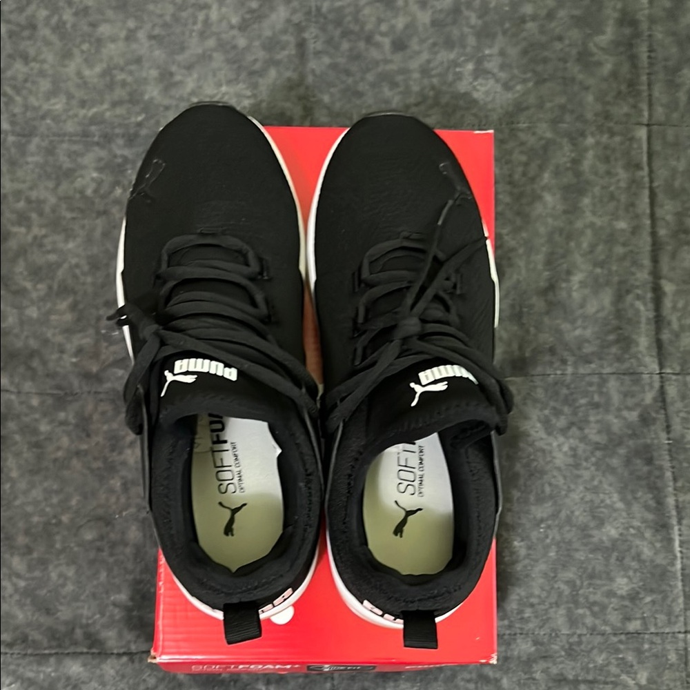 Puma Black and White Sneakers